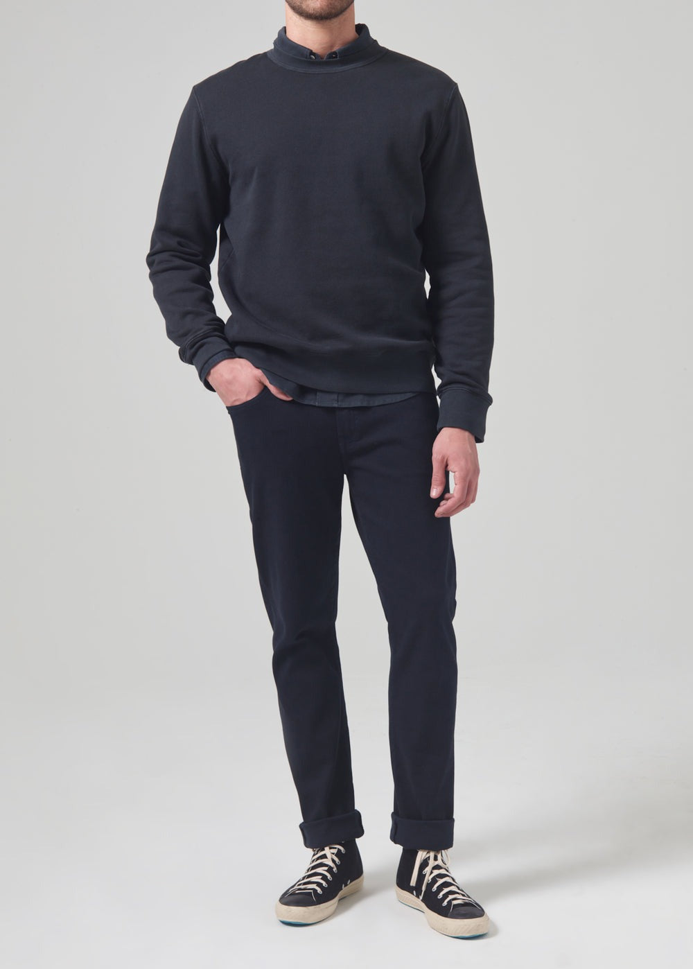 Gage in Stretch Twill True Navy