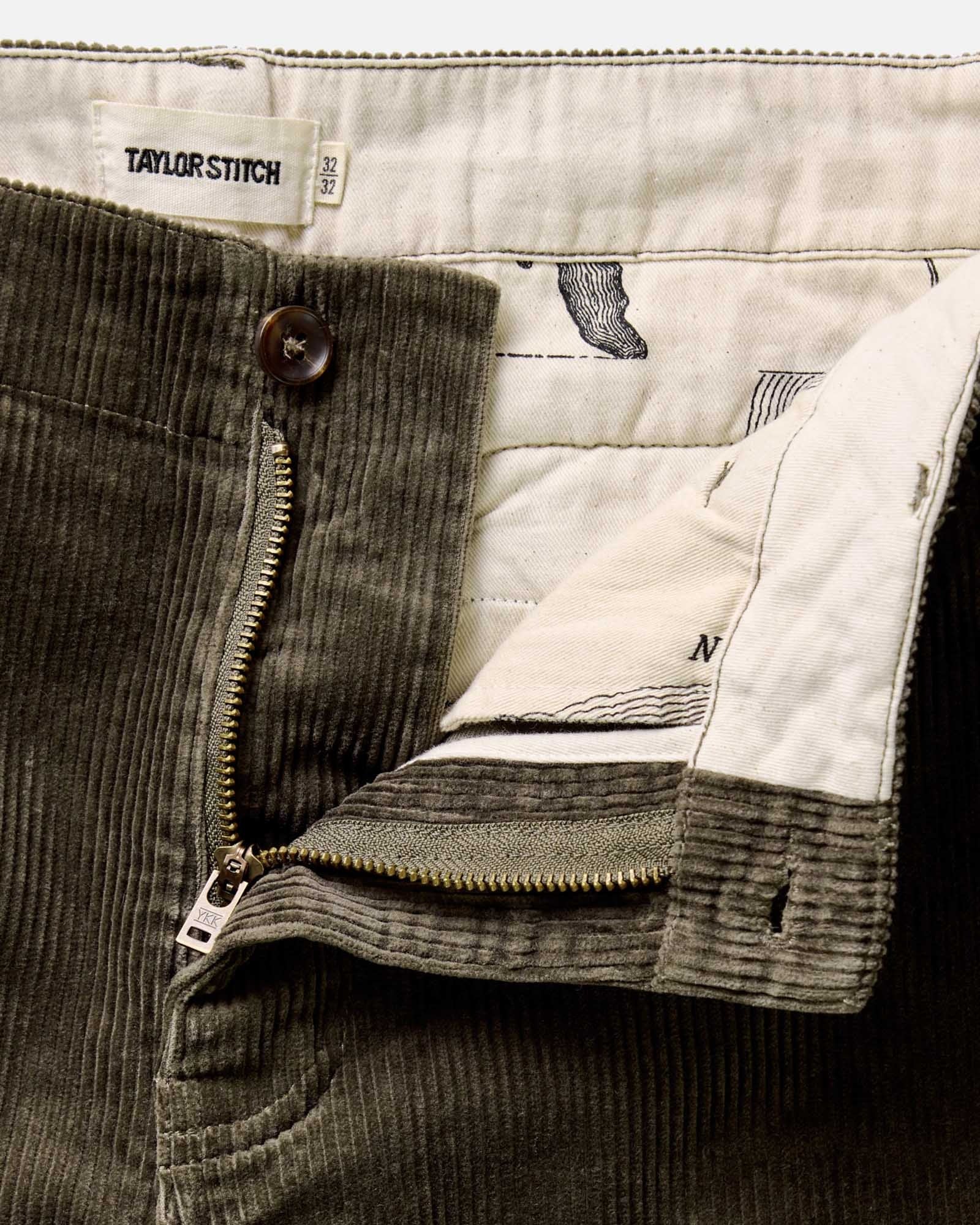 The Carnegie Pant Fatigue Olive Corduroy