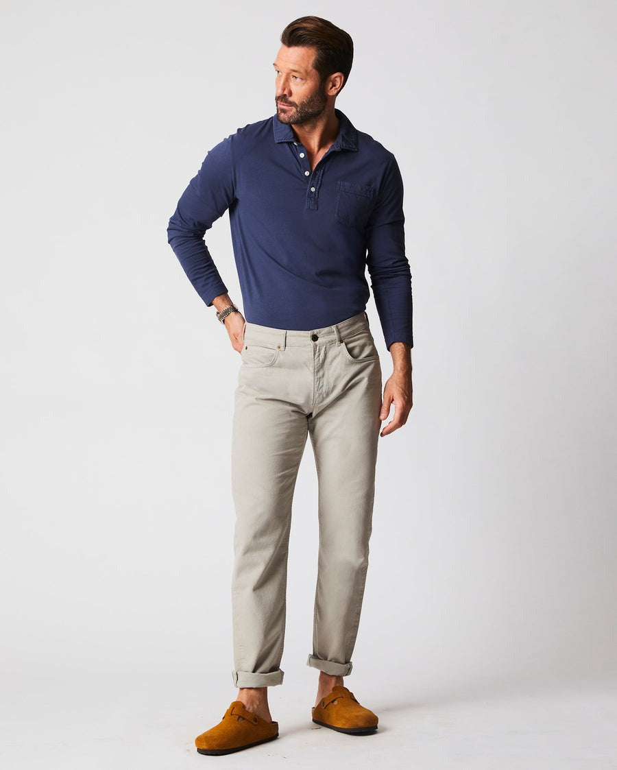 Long Sleeve Pensacola Polo Navy