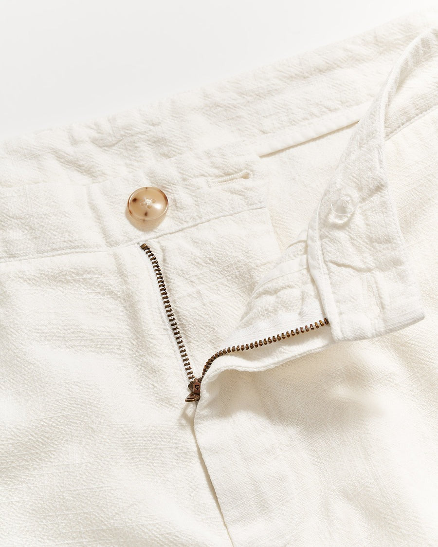 Slub Cotton Short Tinted White