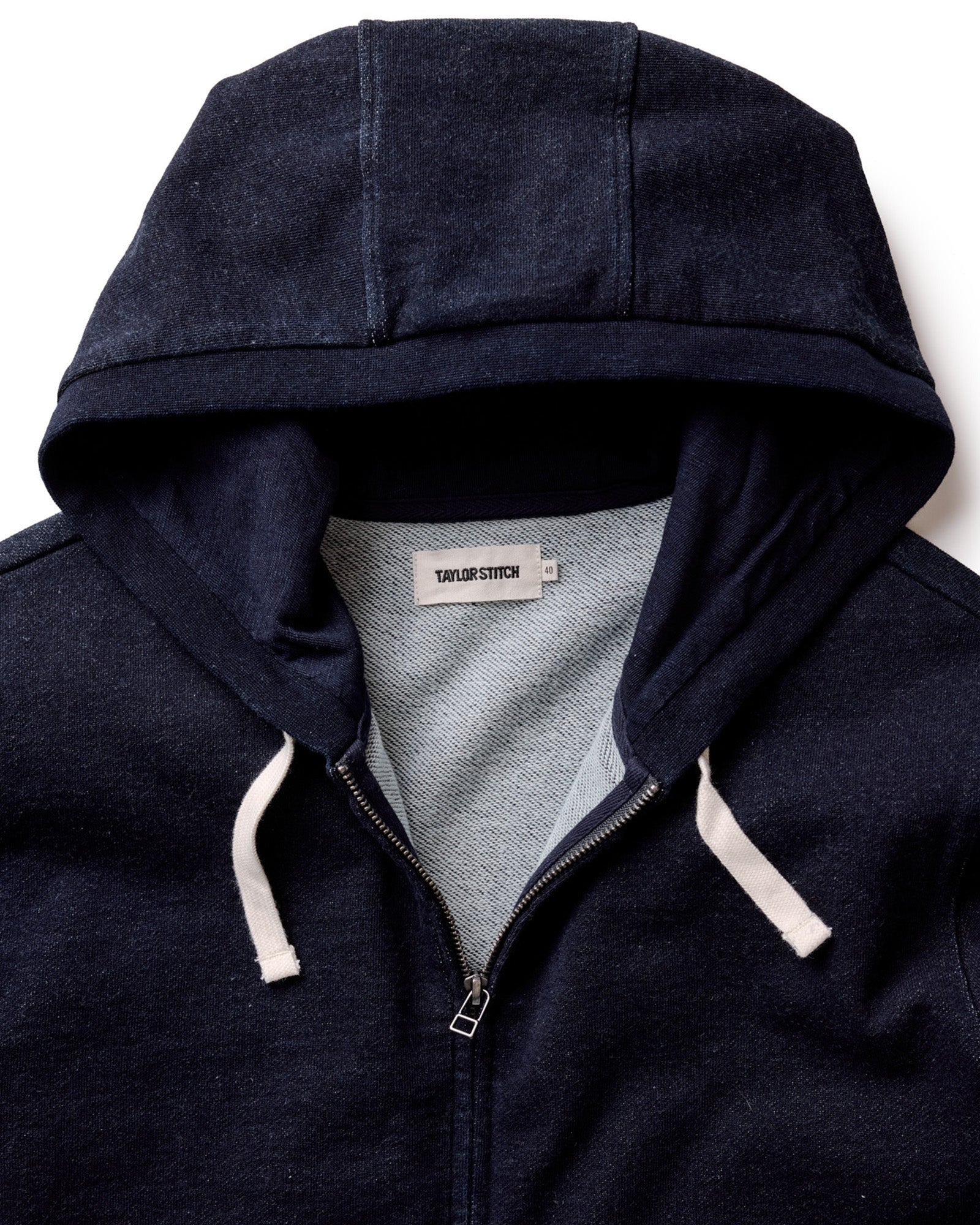 The Apres Zip Hoodie Rinsed Indigo Terry