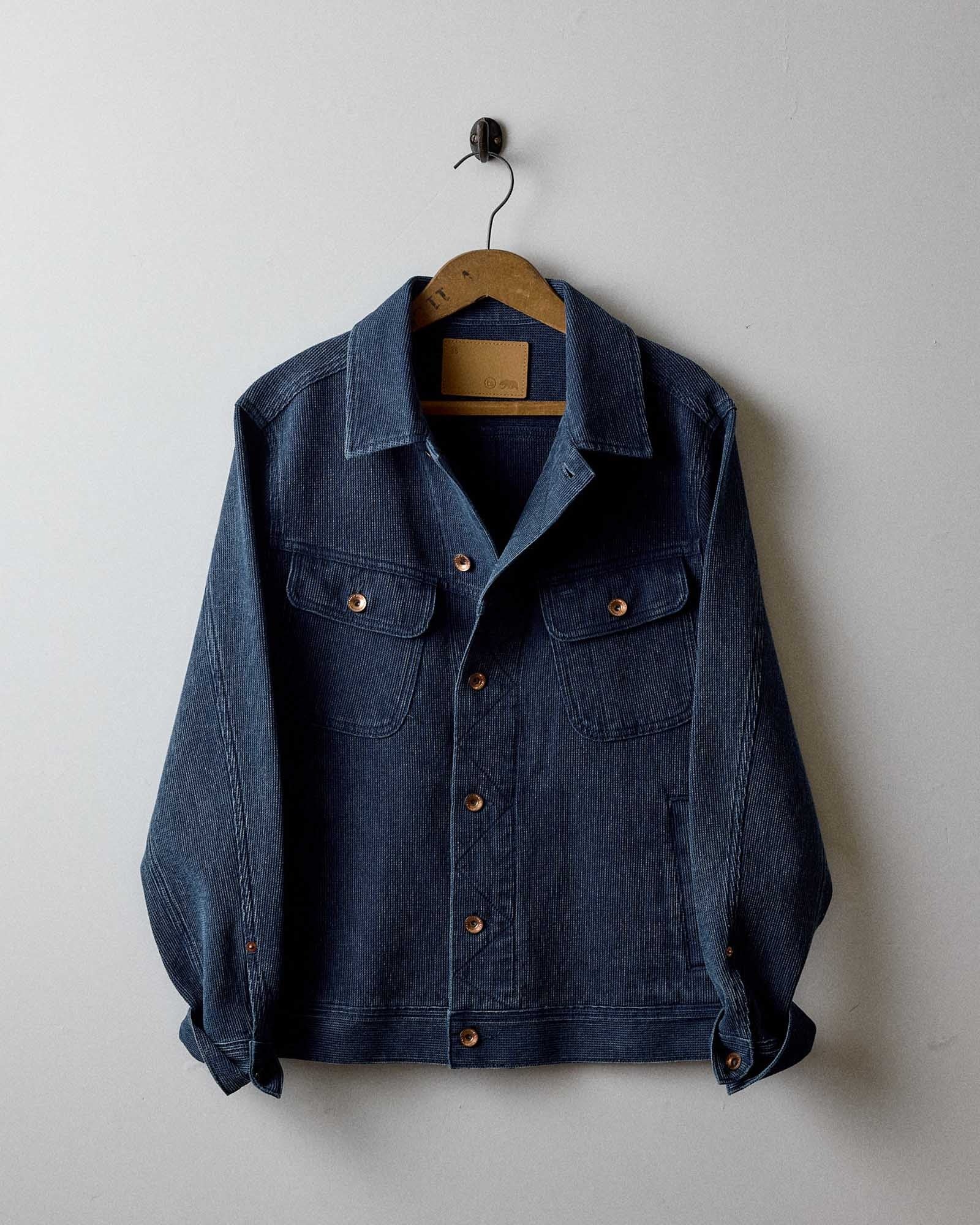 The Long Haul Jacket Rinsed Indigo Waffle