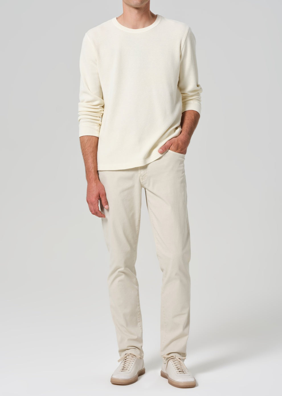 Gage in Italian Canvas Natural (Abalone)