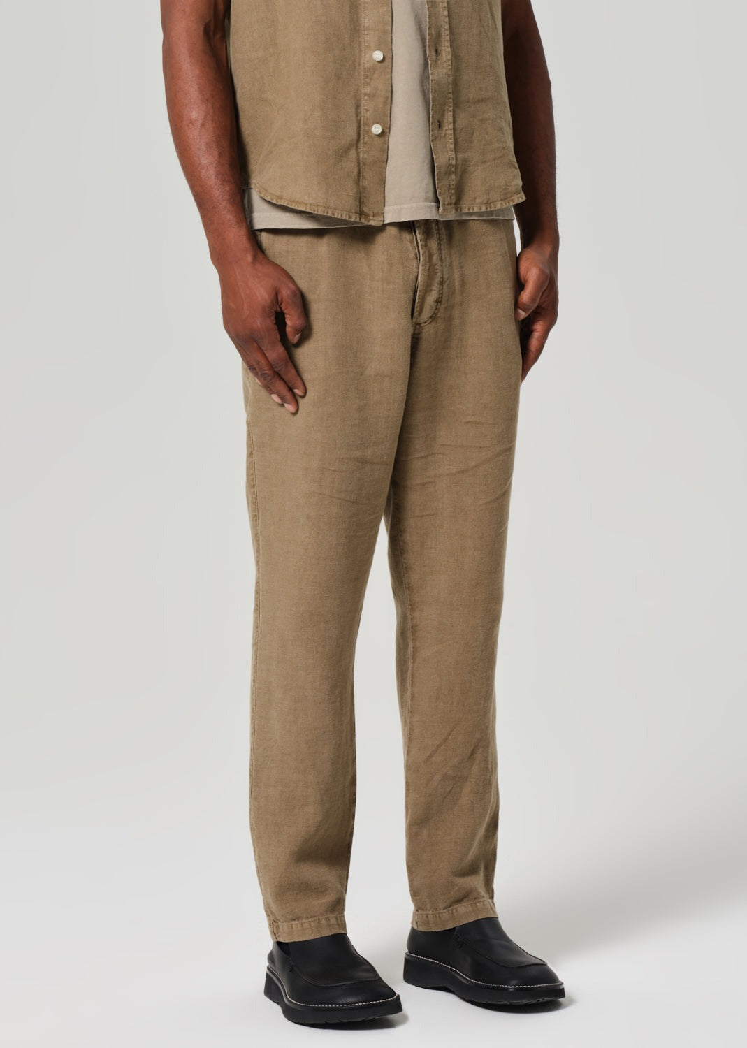 Drawstring Deck Pant Dark Khaki (Reservoir)