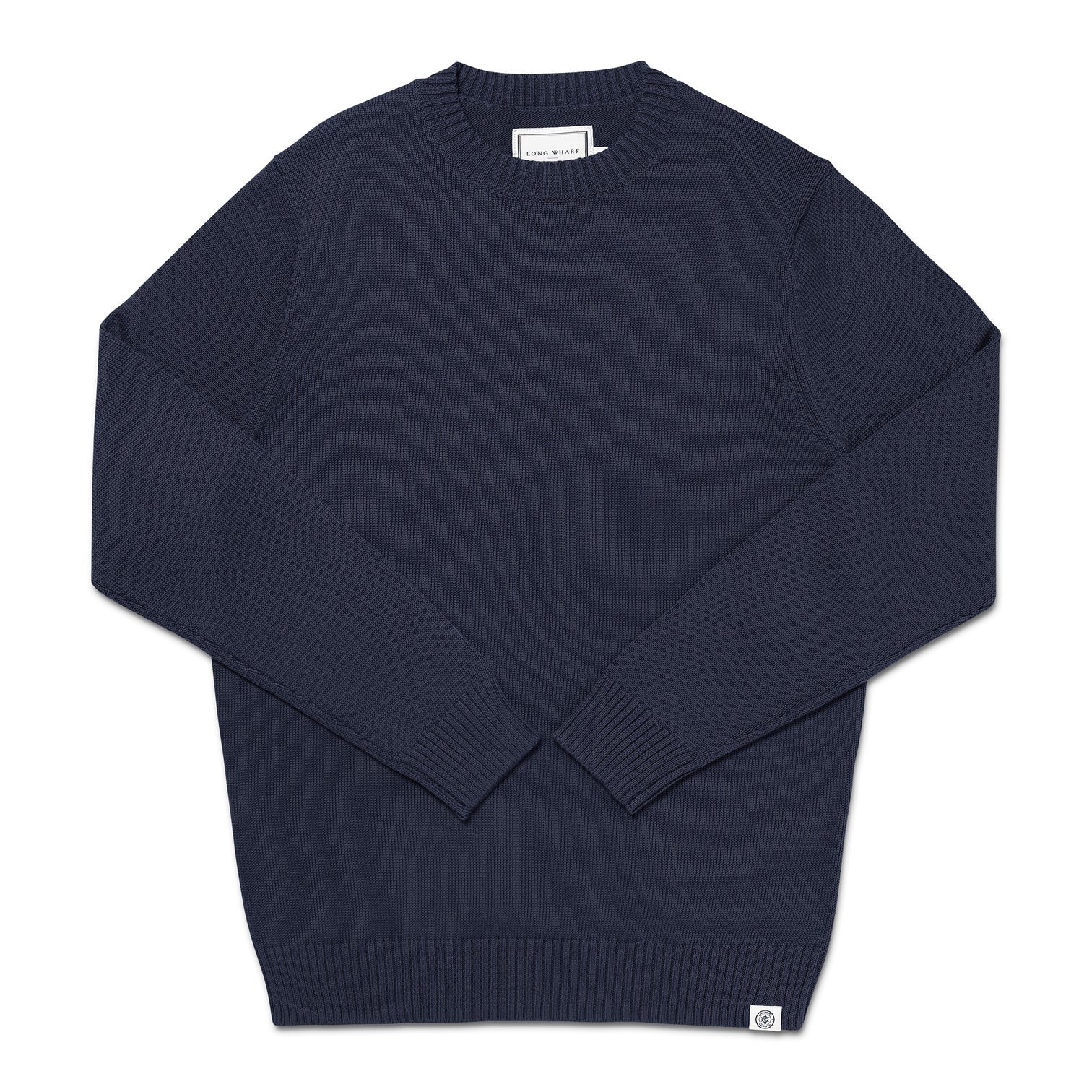 Jersey Stitch Crew Navy