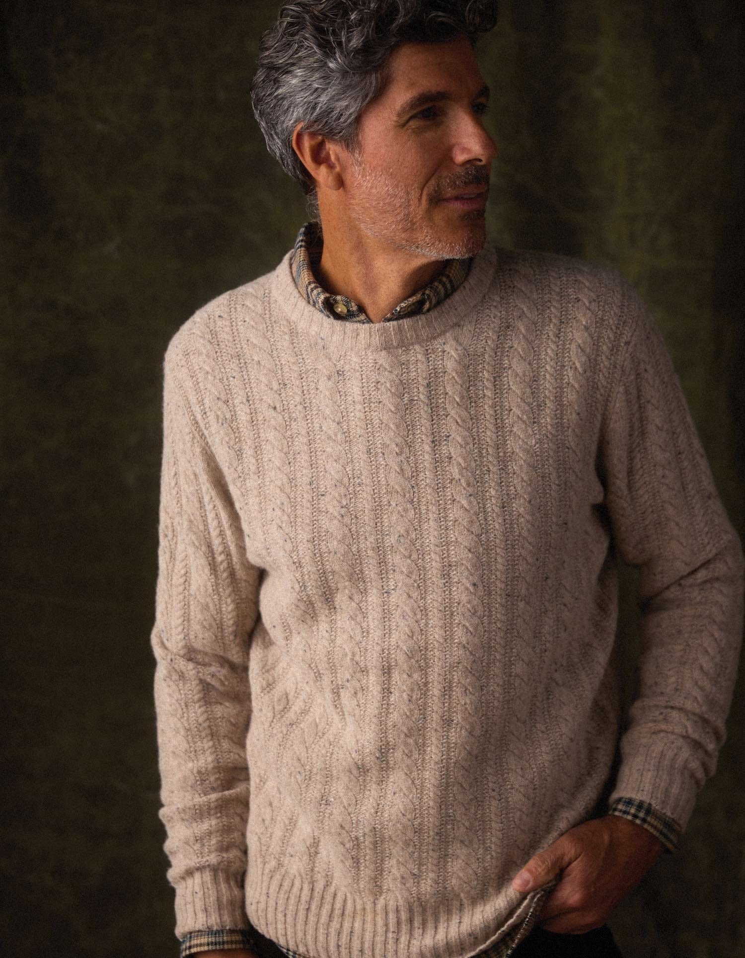 Kennedy Cable Crew Stone