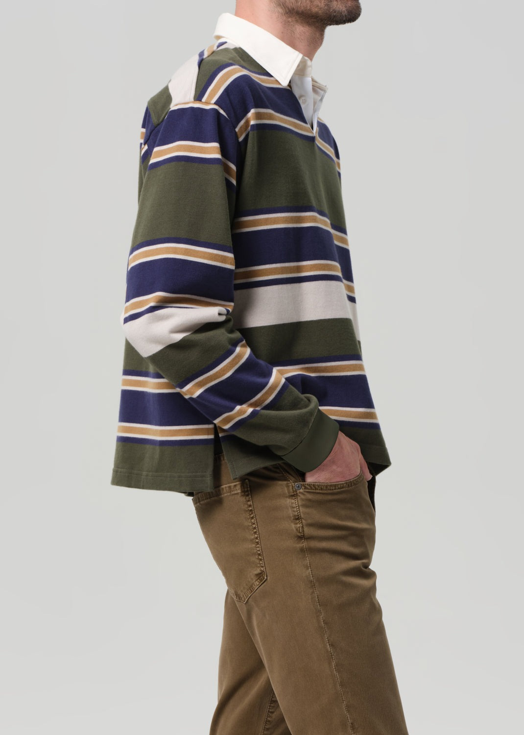 Rugby Shirt Green Rugby Stripe