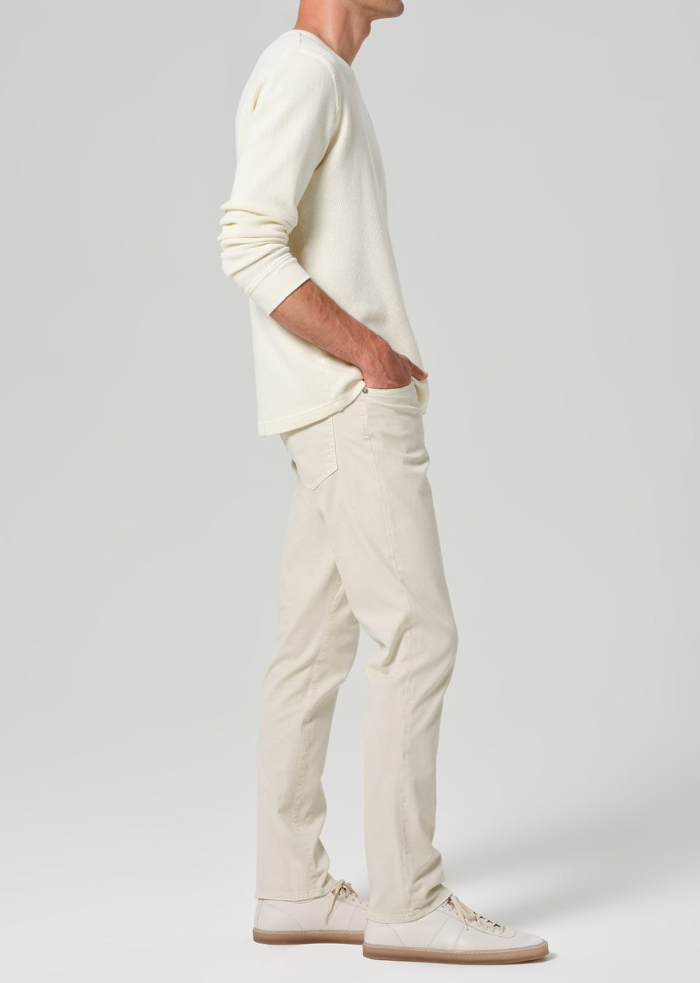 Gage in Italian Canvas Natural (Abalone)