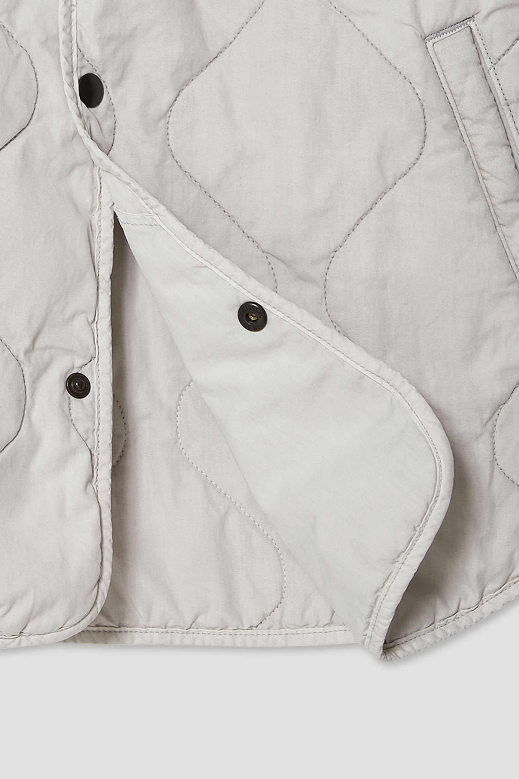 Flight Quilted Shirt Jacket Bone