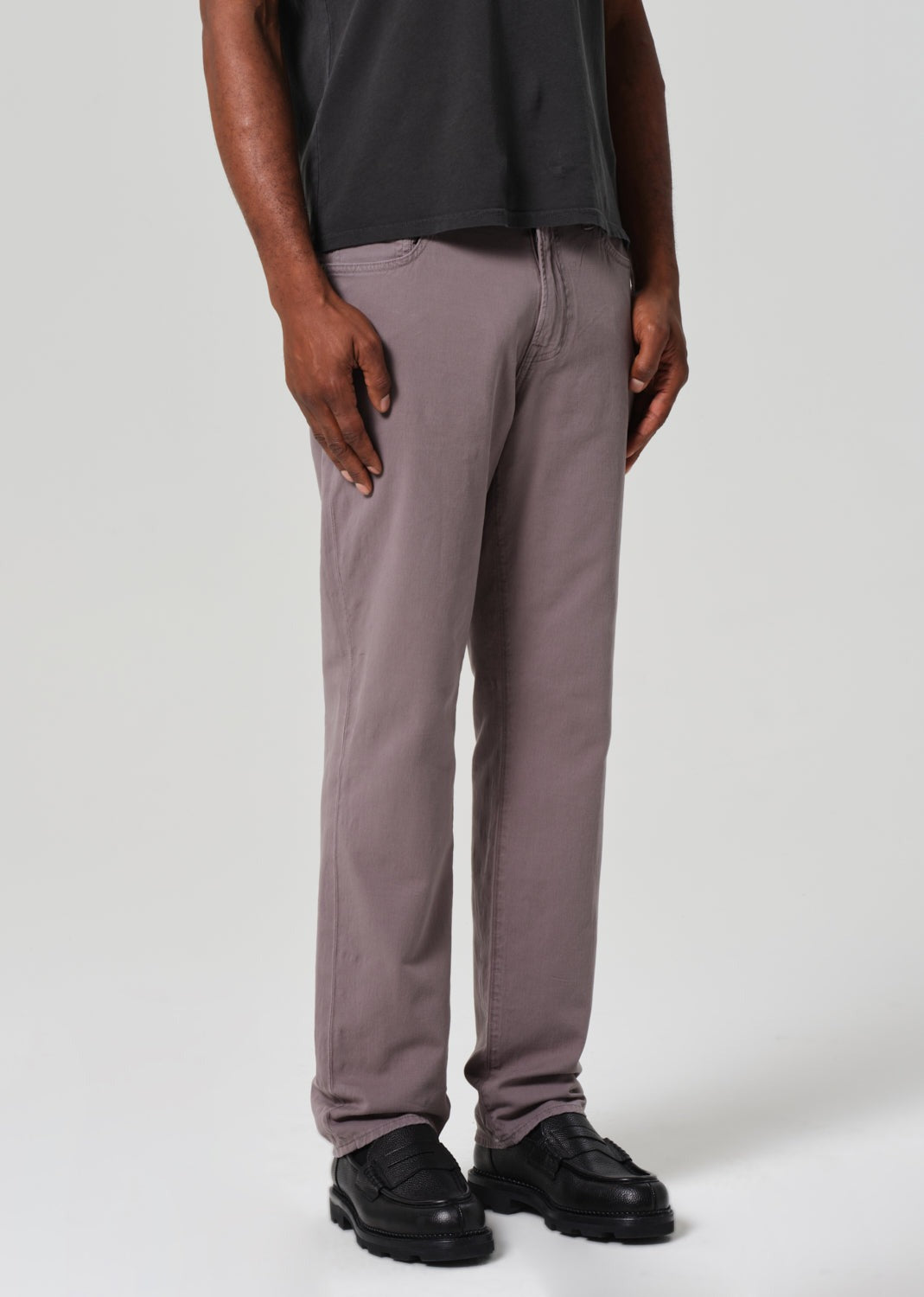 Elijah in Stretch Linen Slate Grey (Volcanic)
