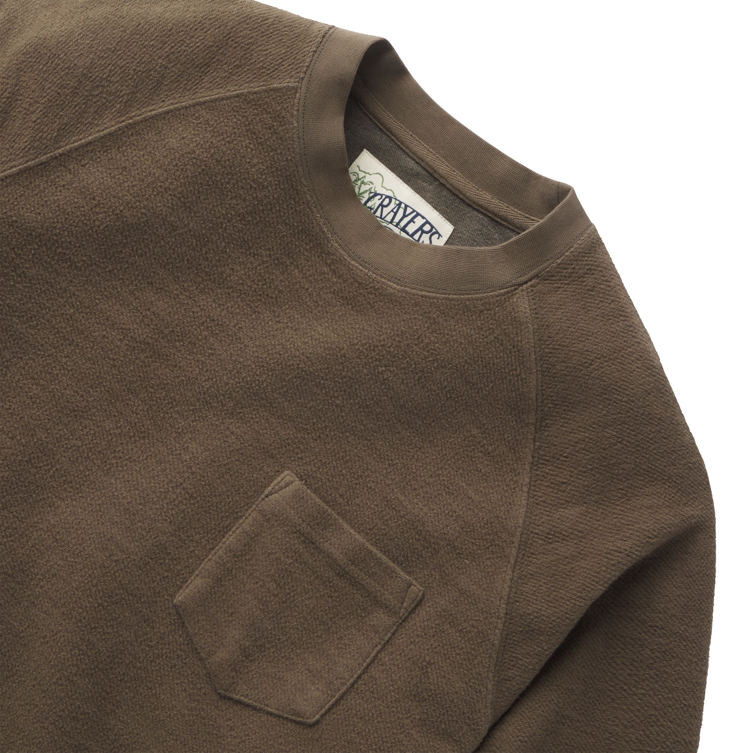 Dunlop Reverse Fleece Crew Neck Moss