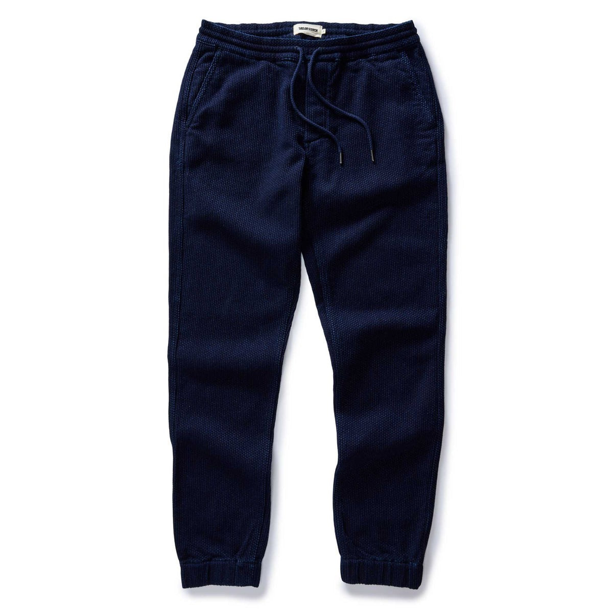 The Apres Pant Rinsed Indigo Sashiko