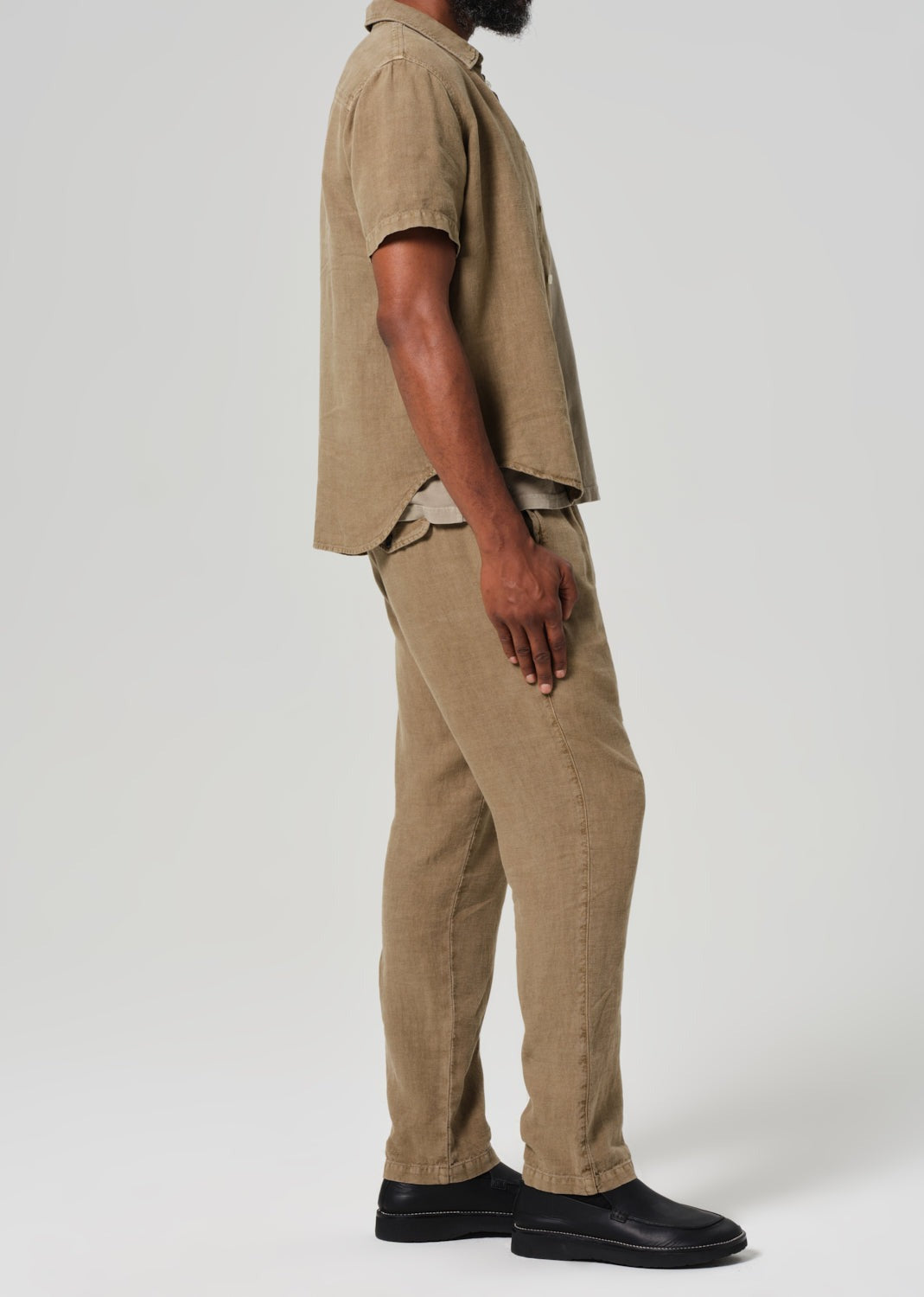 Drawstring Deck Pant Dark Khaki (Reservoir)