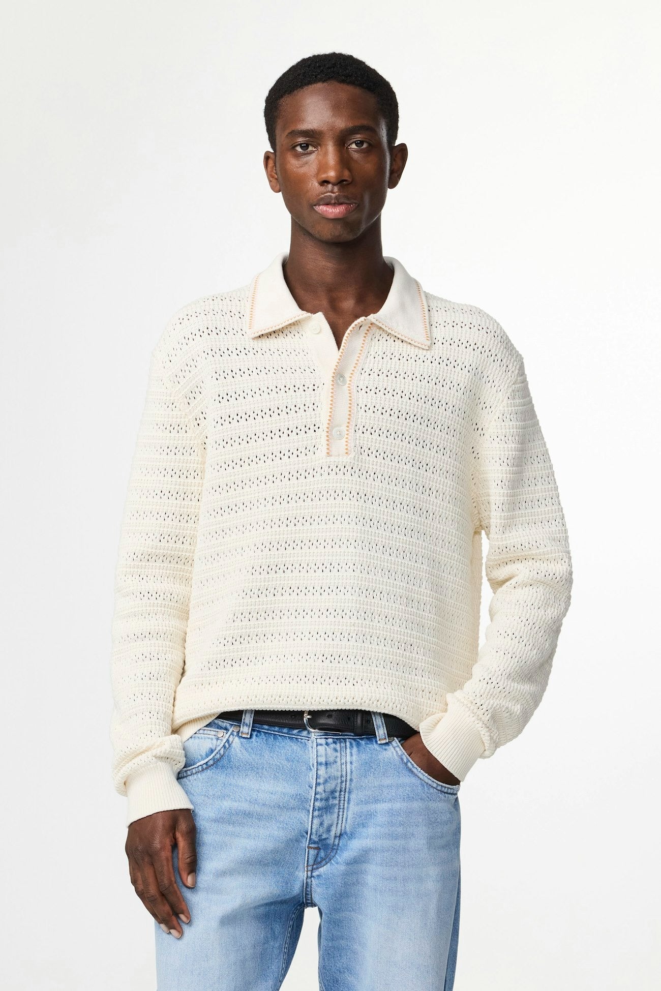 Josh LS Polo 6636 Ivory