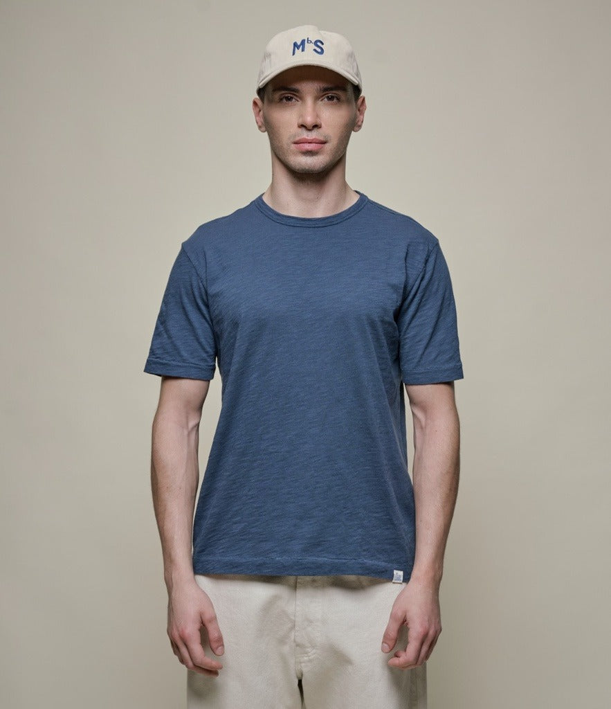 Good Basics Pima Slub T-Shirt Denim Blue