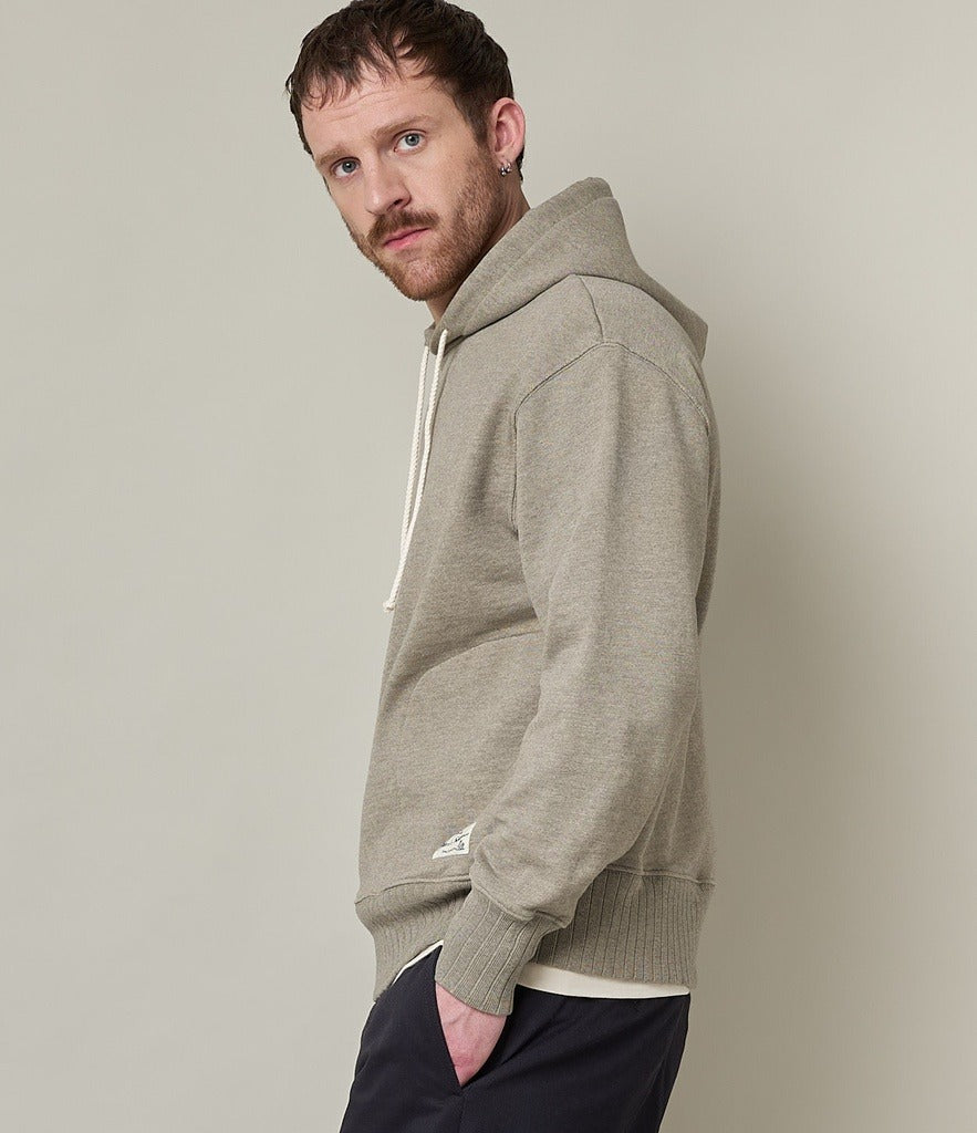 Rugged Fleece Hoodie Grey Melange
