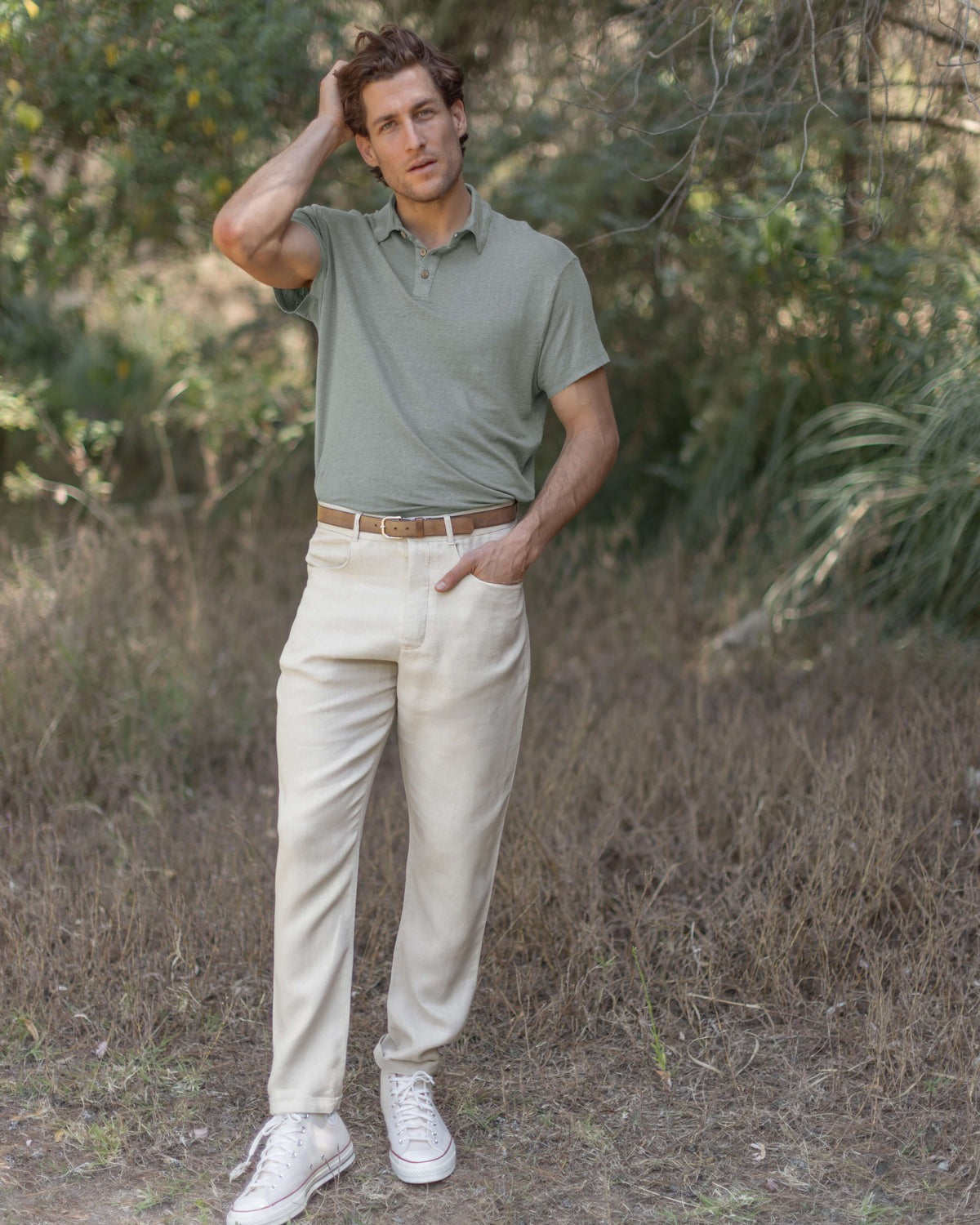 Knit Polo Jade