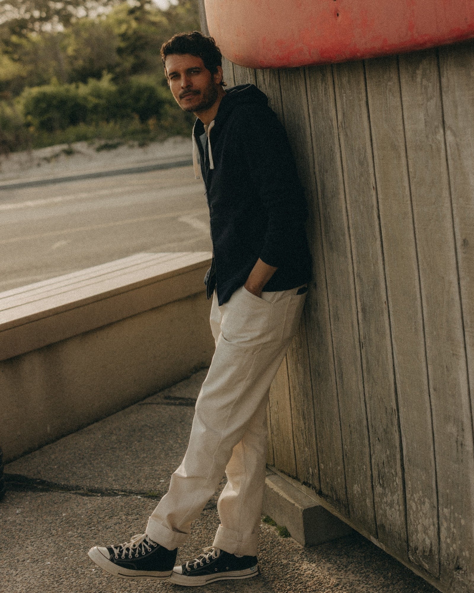 The Apres Zip Hoodie Rinsed Indigo Terry