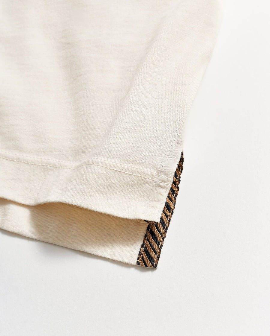 Long Sleeve Pensacola Polo Tinted White