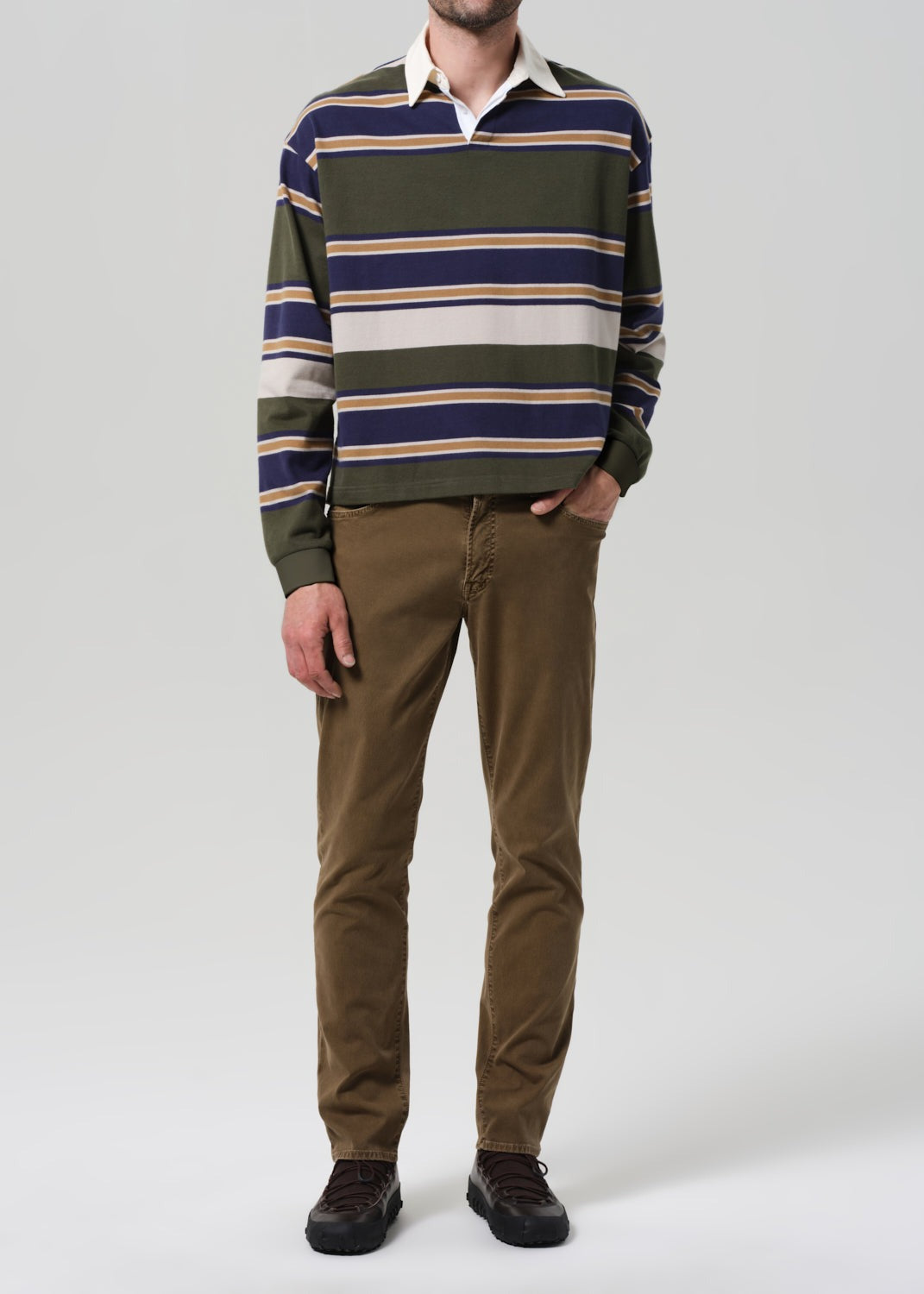 Rugby Shirt Green Rugby Stripe