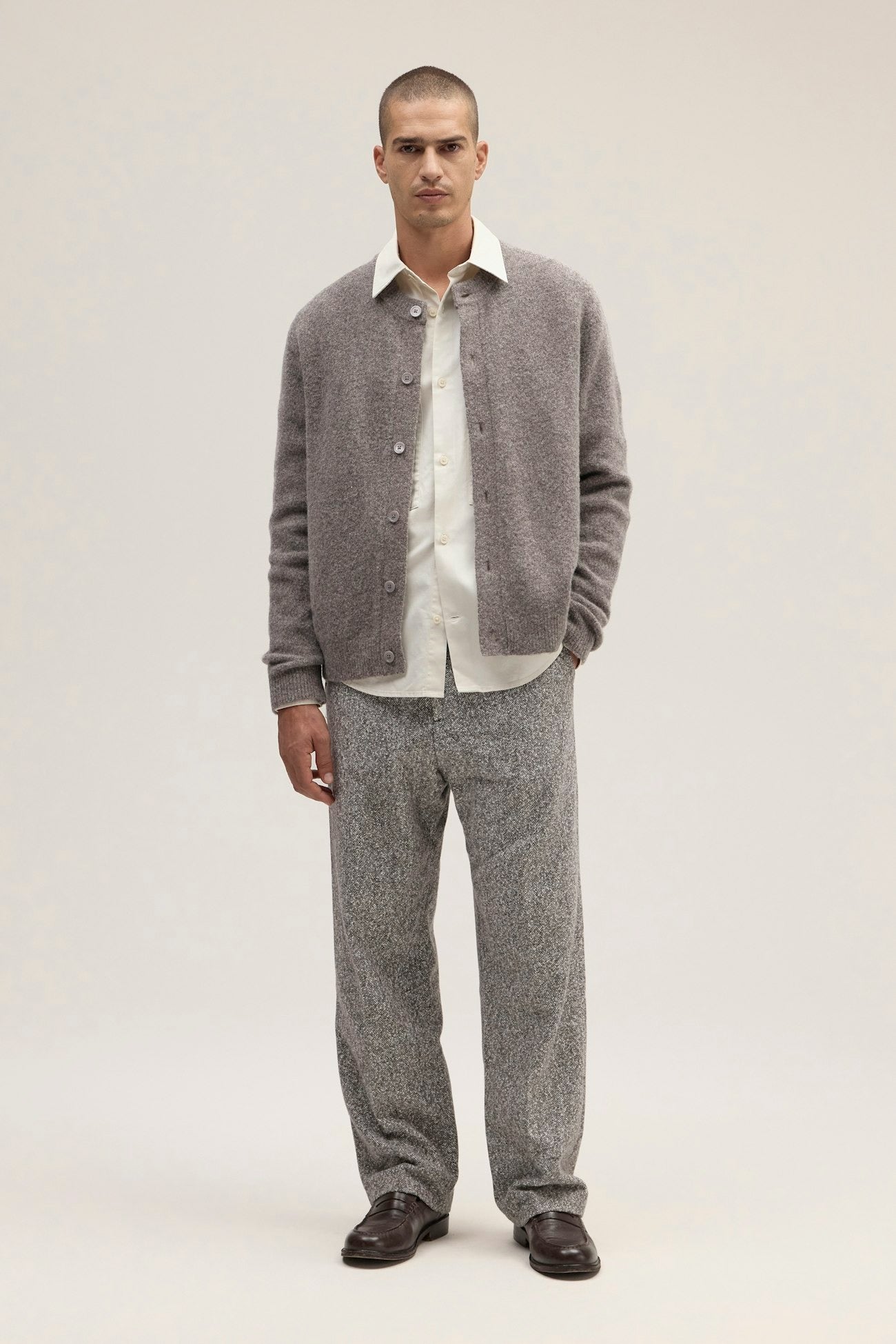 Jasper Crew Cardigan Mable Husk