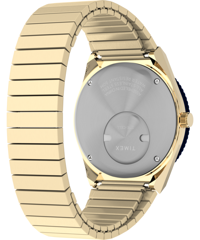 Q Timex® 36mm Stainless Steel Expansion Band Watch