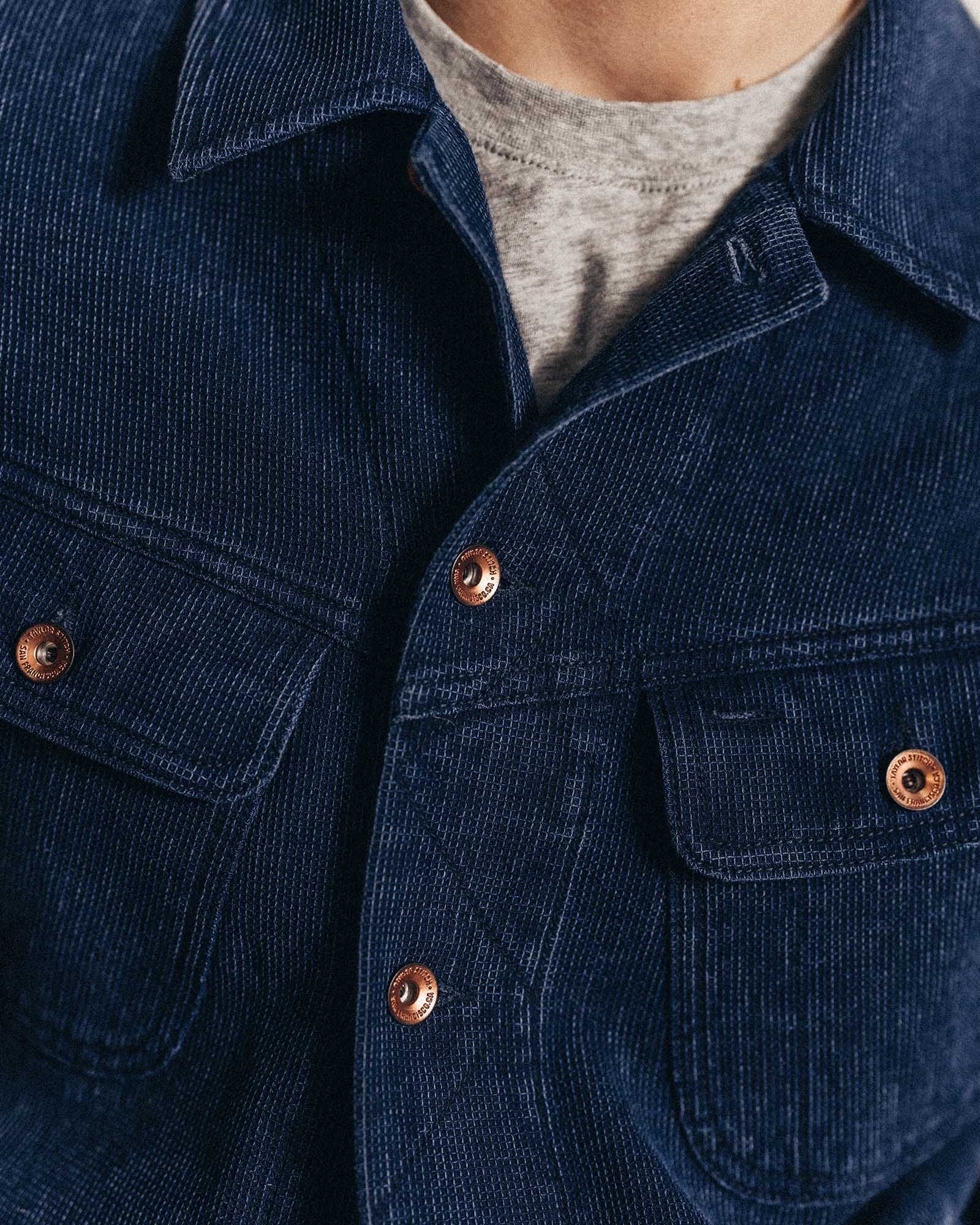 The Long Haul Jacket Rinsed Indigo Waffle