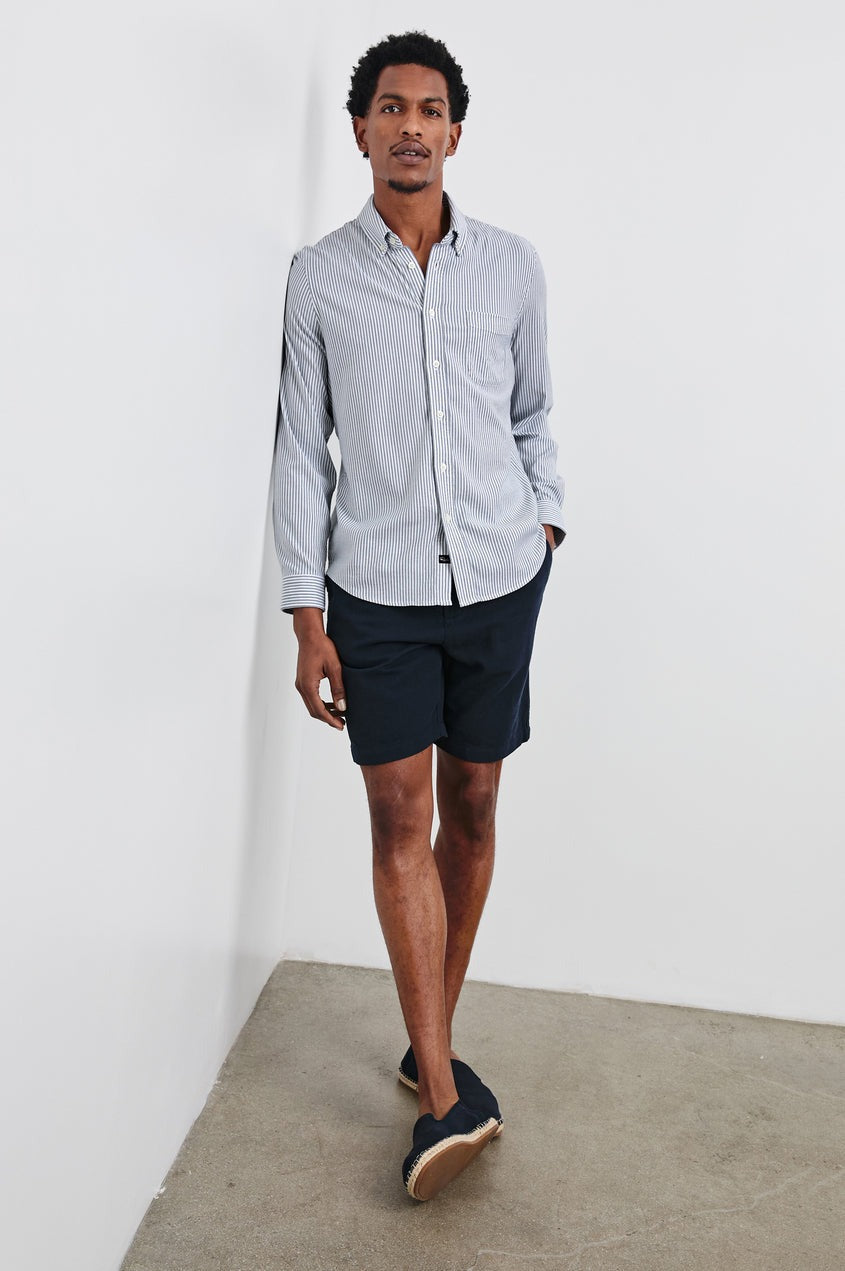 Vance Blue White Stripe