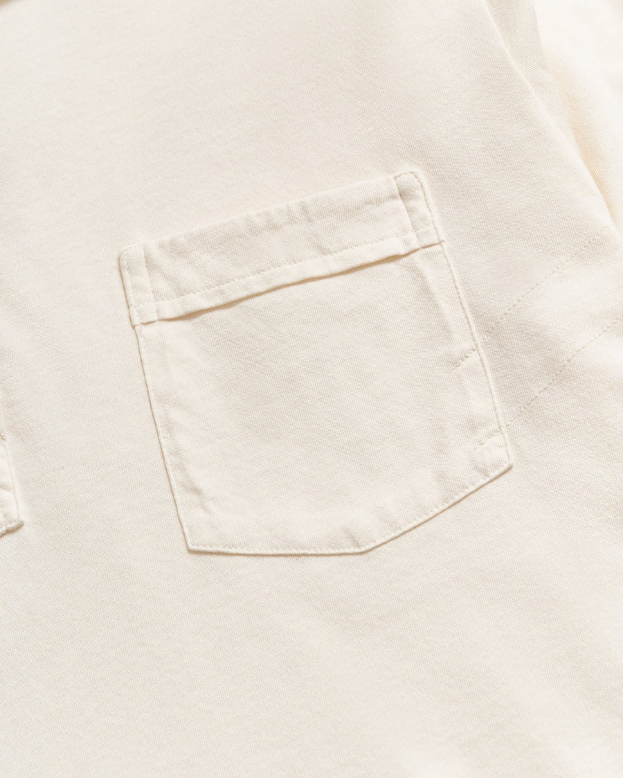 Long Sleeve Pensacola Polo Tinted White