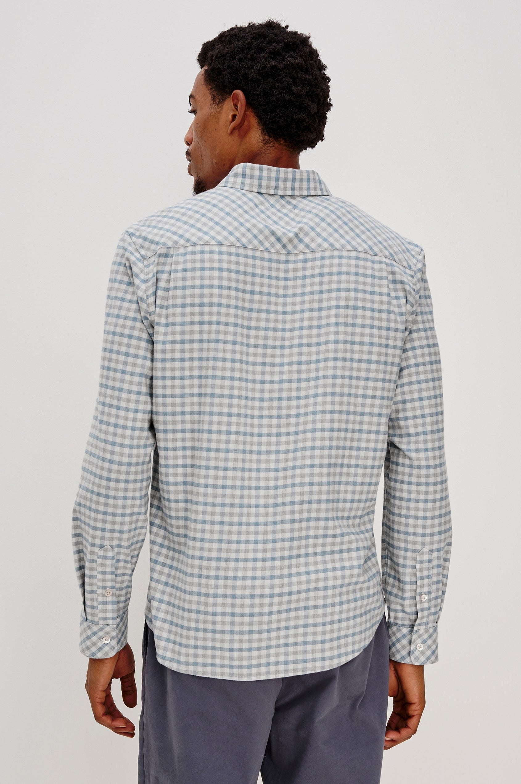 Vance Charcoal Blue Check