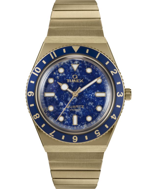 Q Timex® 36mm Stainless Steel Expansion Band Watch