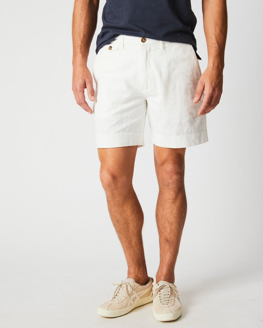 Slub Cotton Short Tinted White