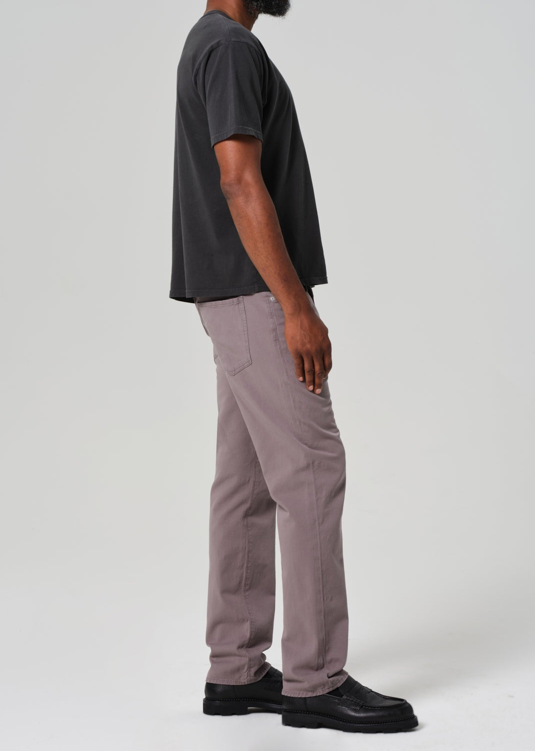 Elijah in Stretch Linen Slate Grey (Volcanic)