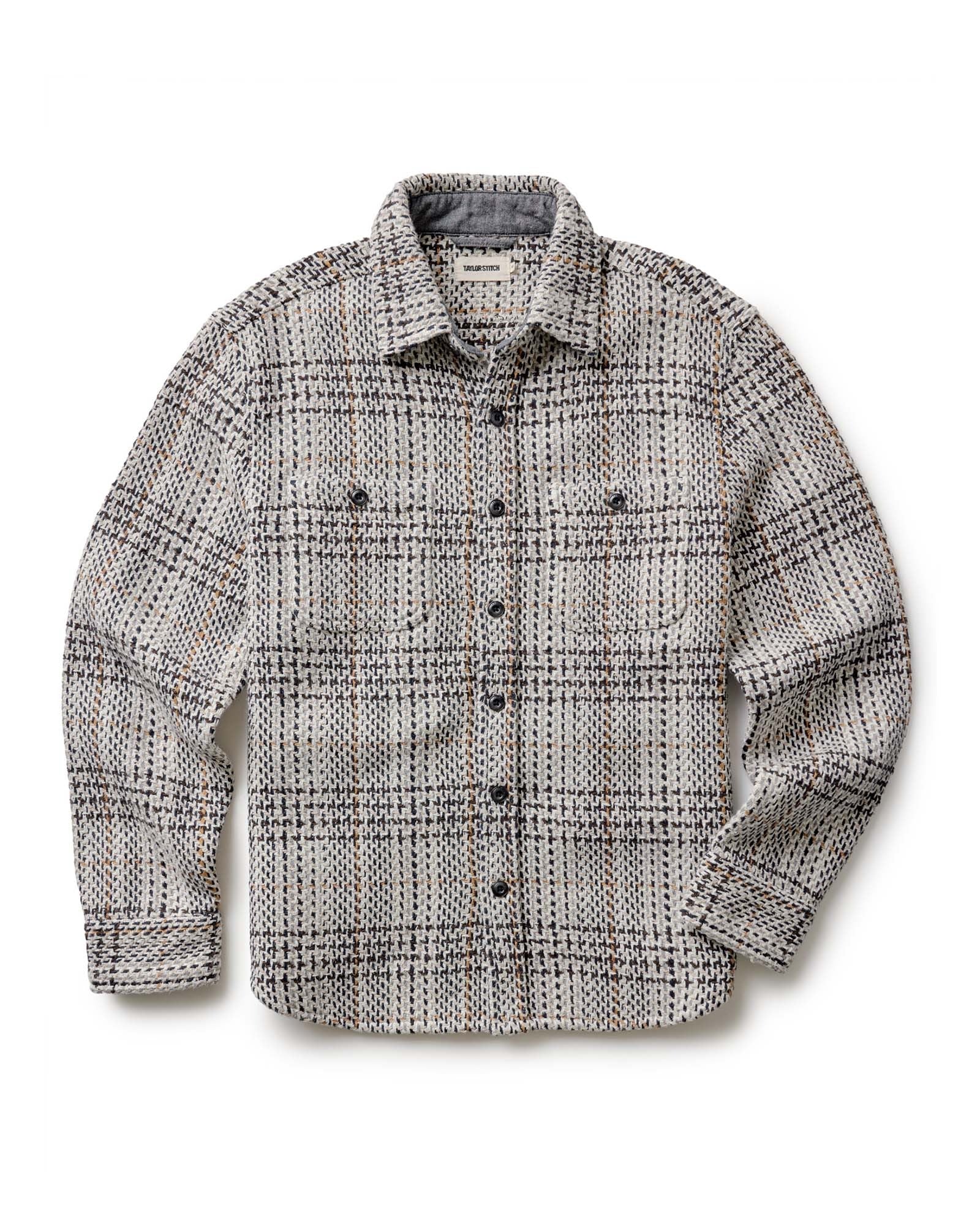 The Cutter Overshirt Stone Plaid