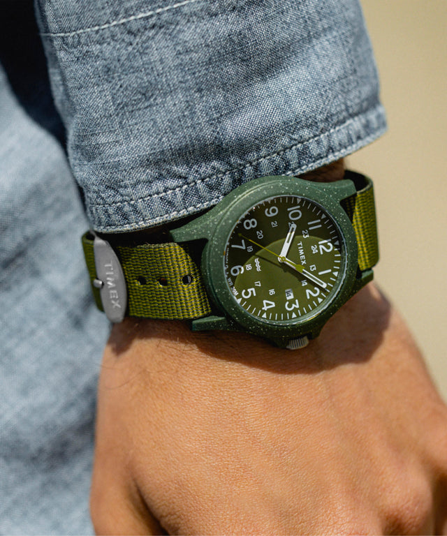 Reclaim Ocean 40mm Recycled Fabric Strap Watch