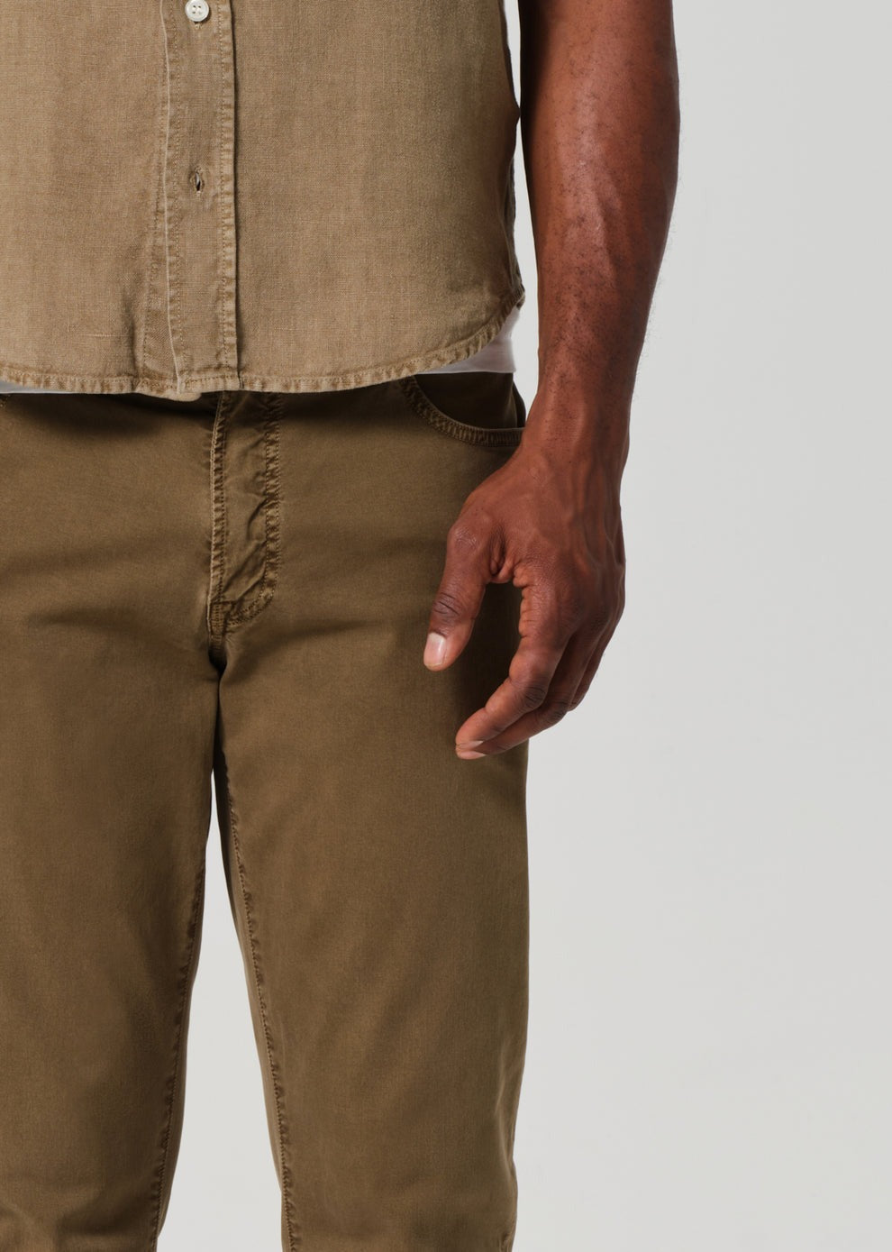 Gage in Italian Canvas Dark Khaki (Reservoir)
