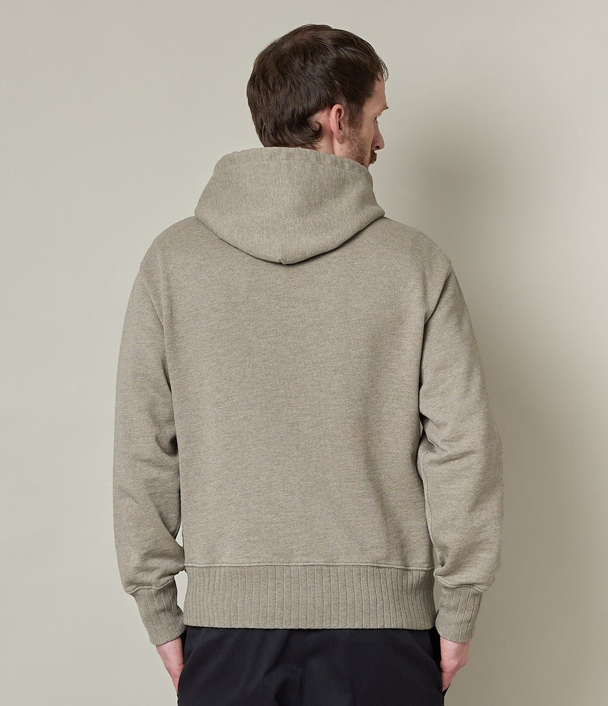 Rugged Fleece Hoodie Grey Melange