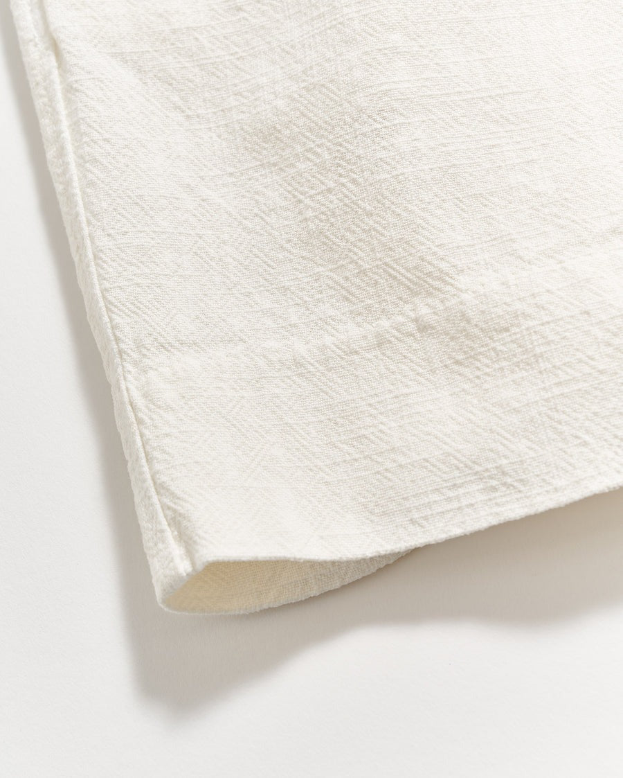 Slub Cotton Short Tinted White