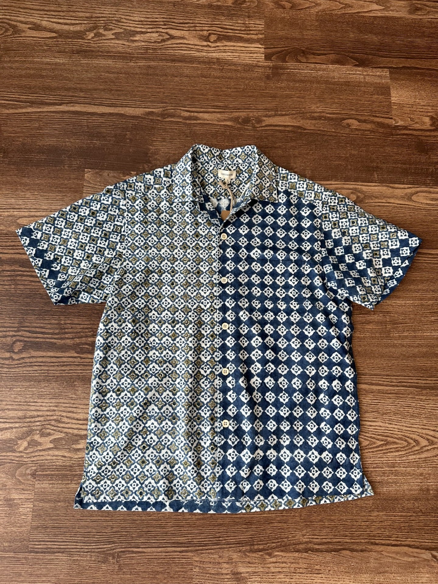 Khushi Camp Shirt Engineering Tile Block