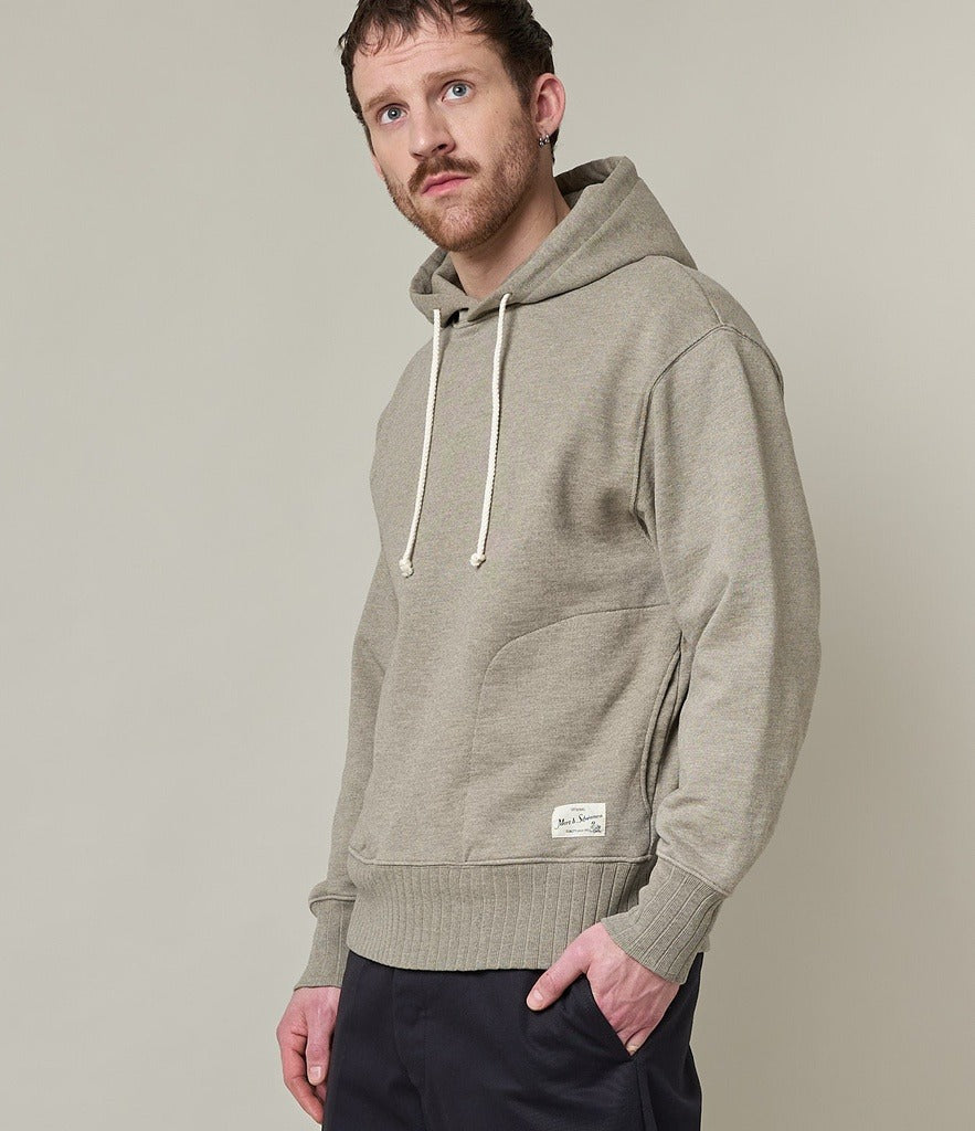Rugged Fleece Hoodie Grey Melange