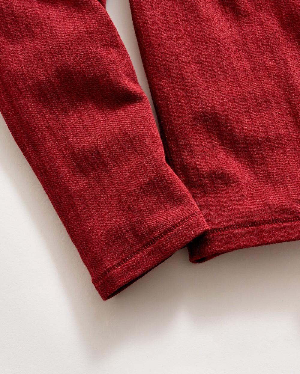 Long-Sleeve Herringbone Polo Syrah