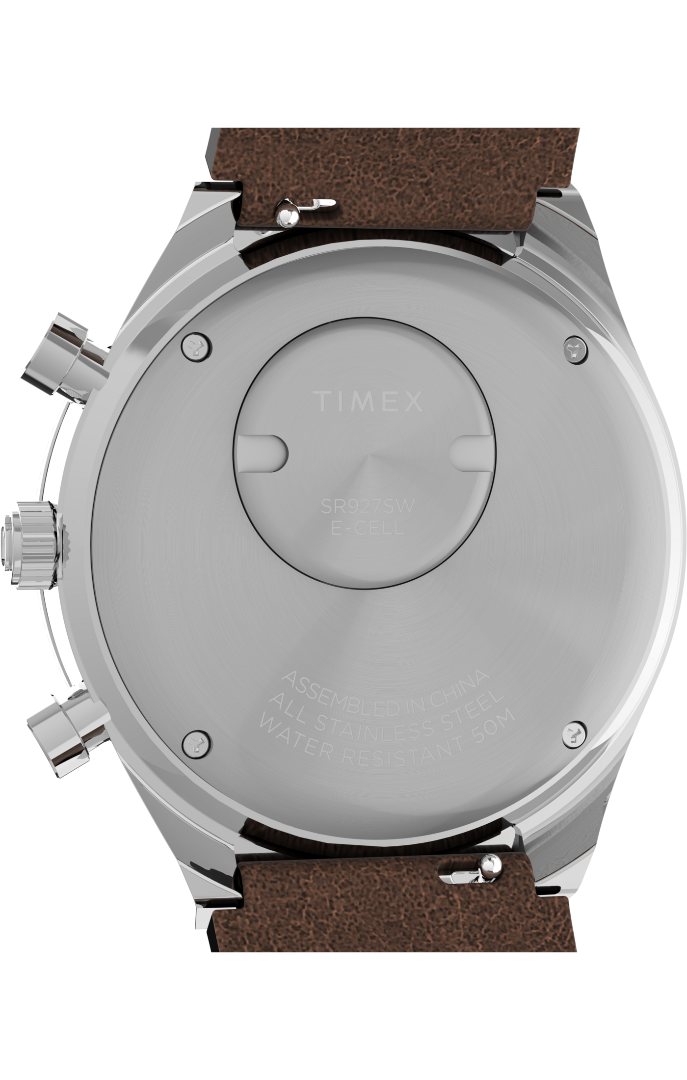 Q Timex Chronograph - 40mm Leather Strap Watch