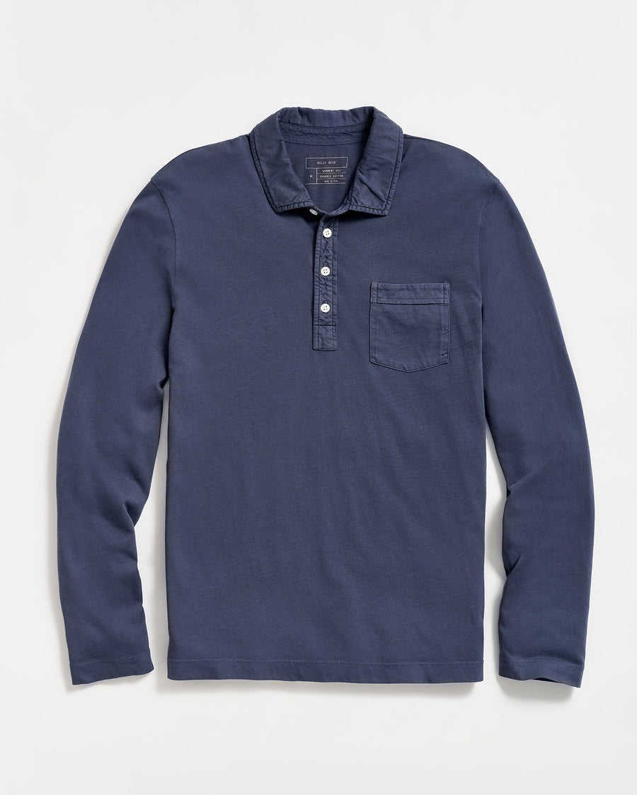 Long Sleeve Pensacola Polo Navy