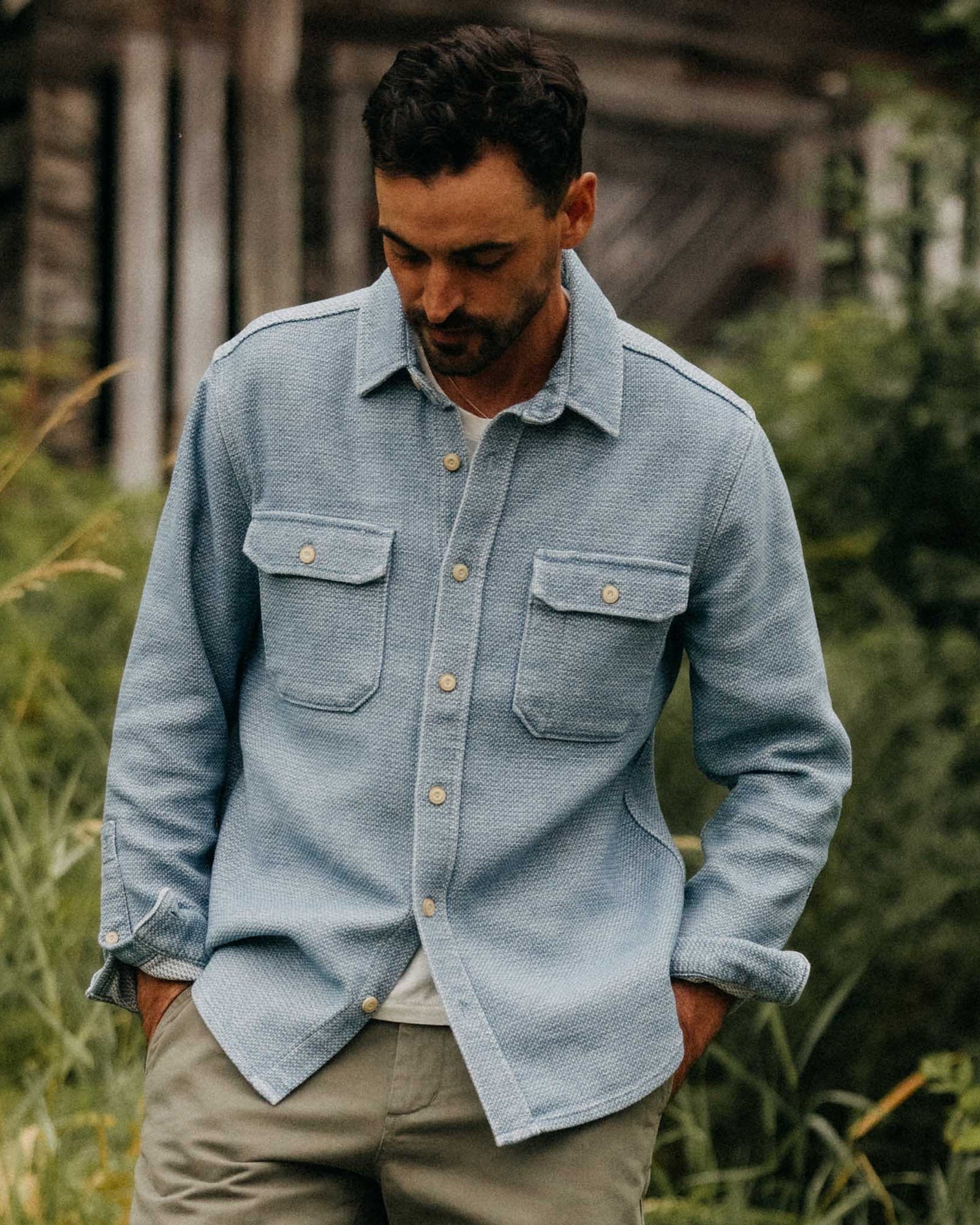 The Division Shirt Washed Indigo
