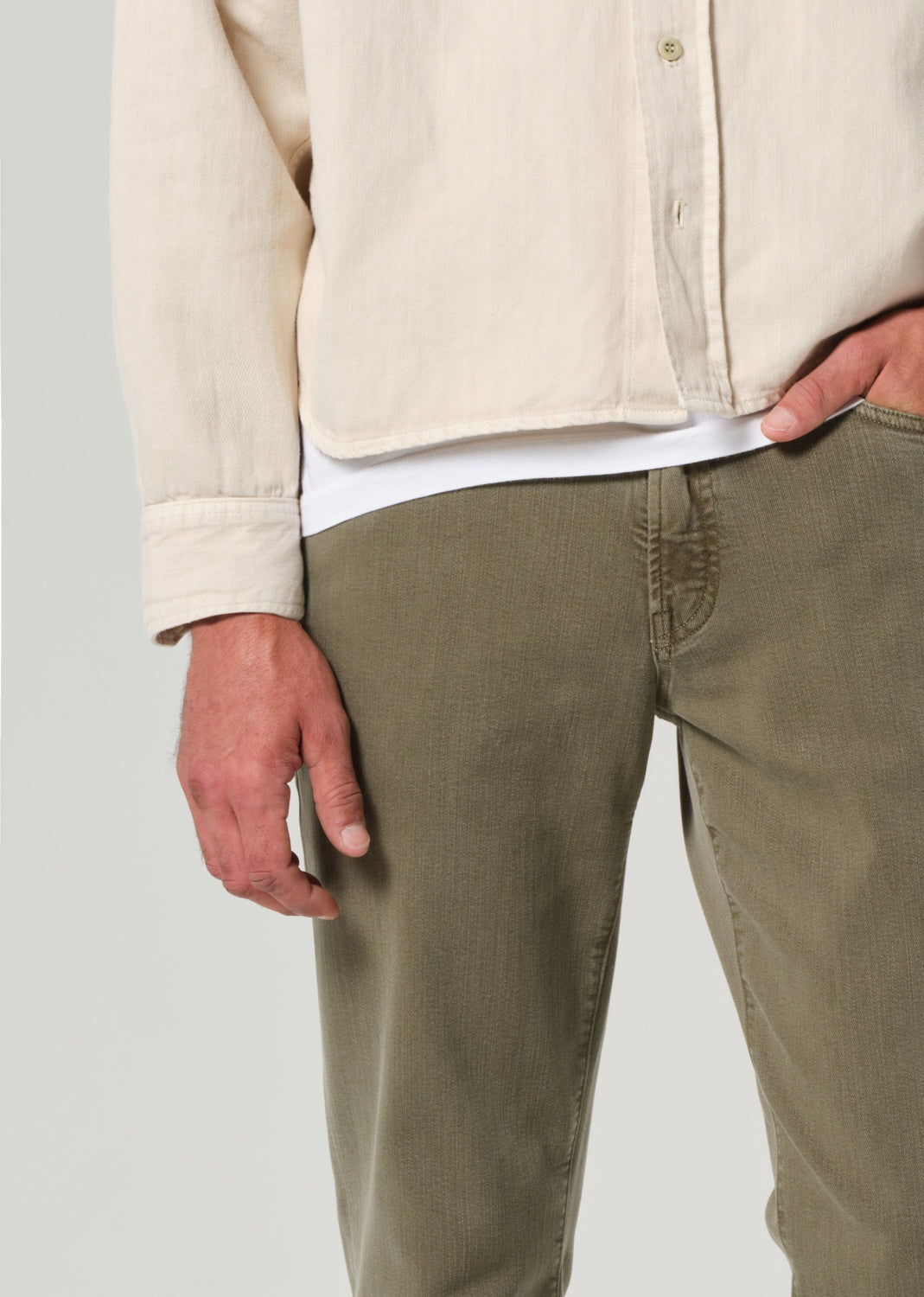 Gage in Stretch Twill Hiro Green (Md Green)