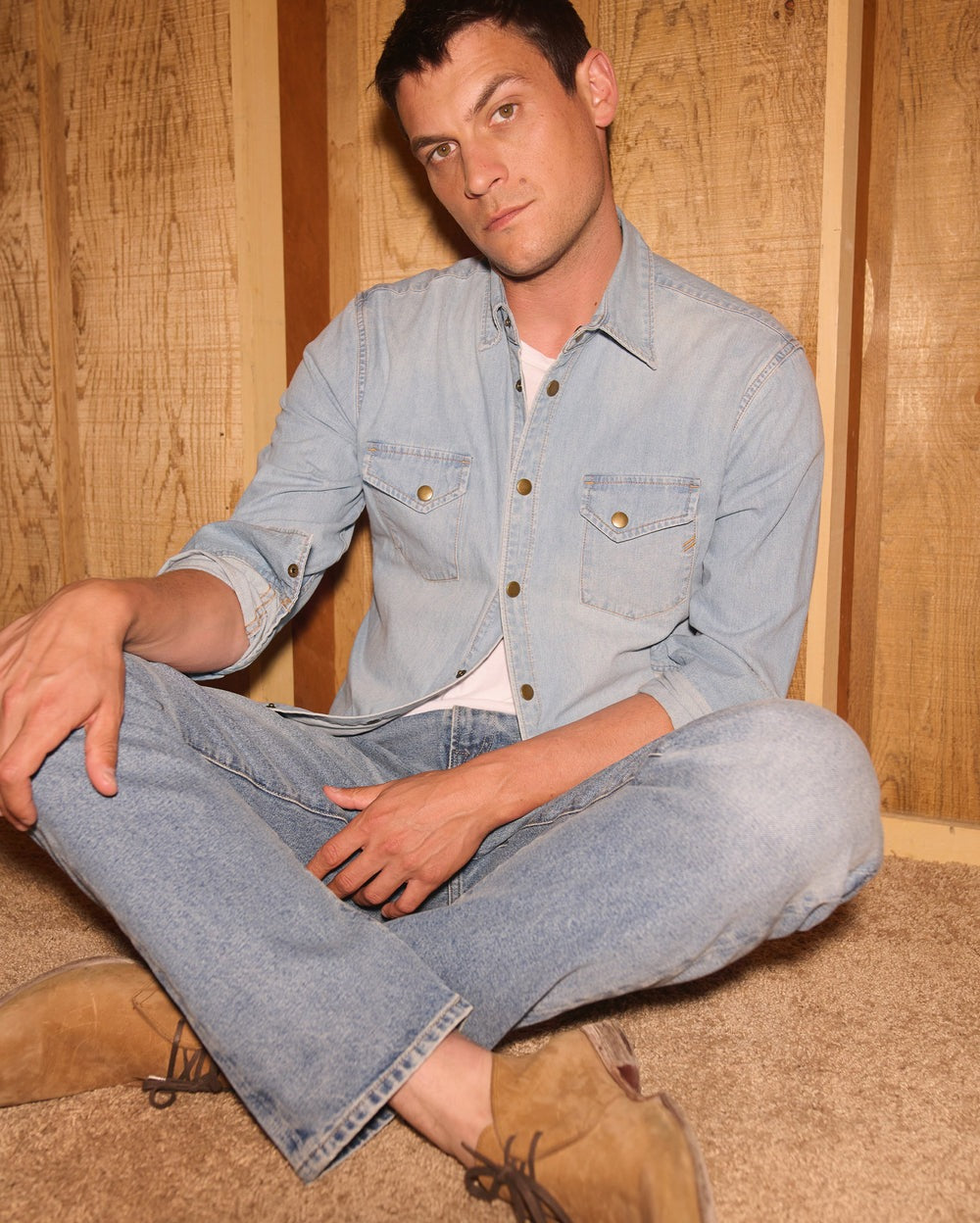 Shoals Denim Shirt Denim Wash