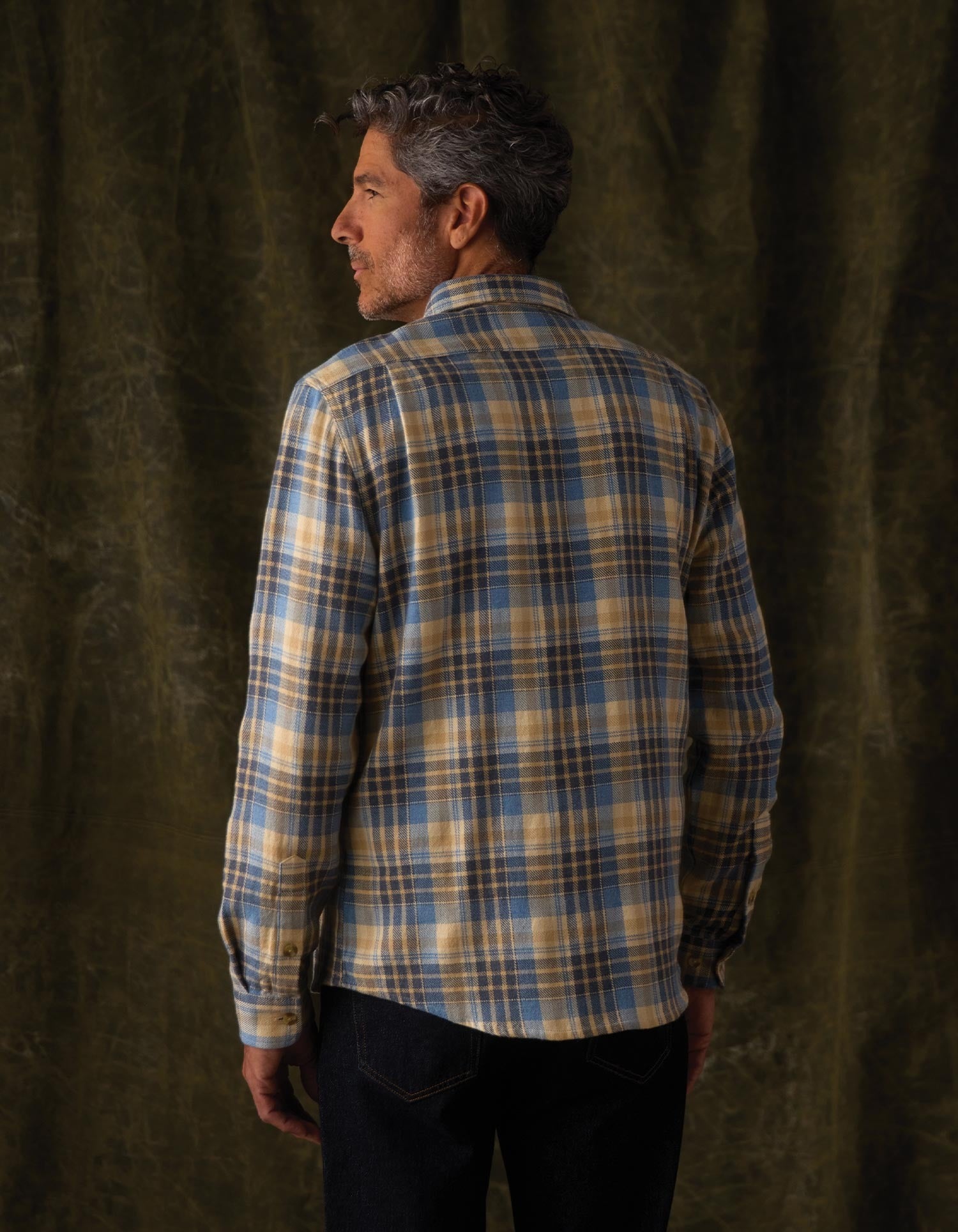 Mountain Overshirt Vintage Blue Plaid