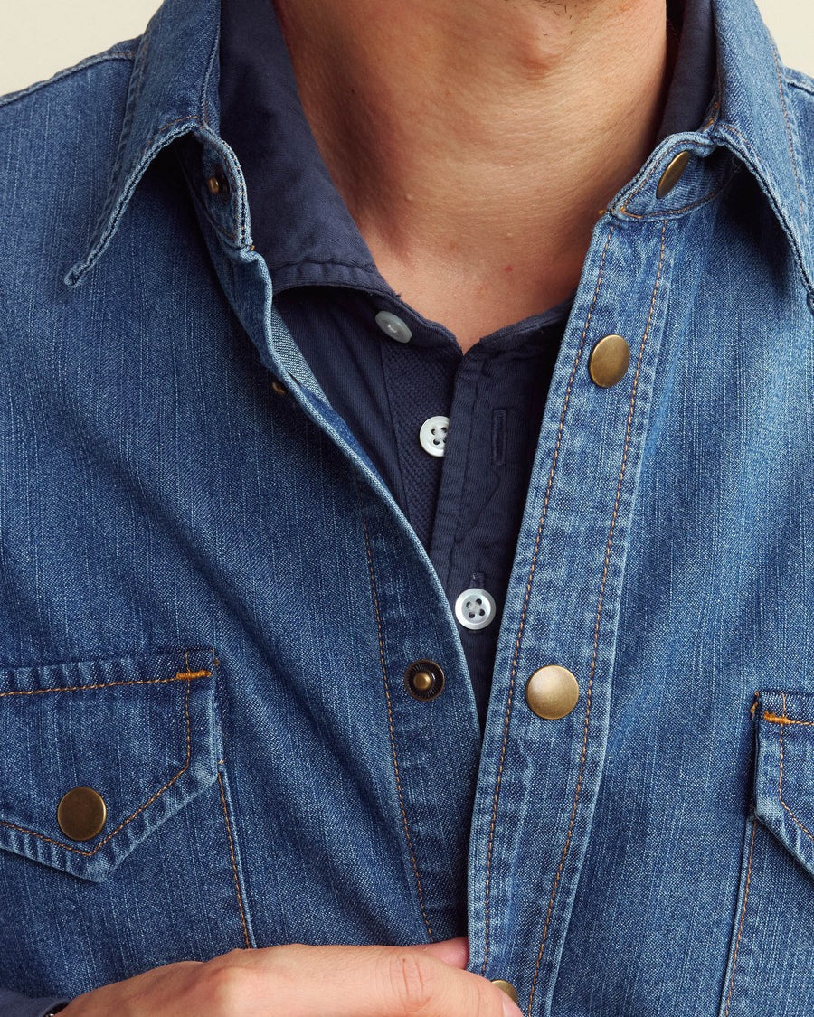 Shoals Denim Shirt Light Indigo