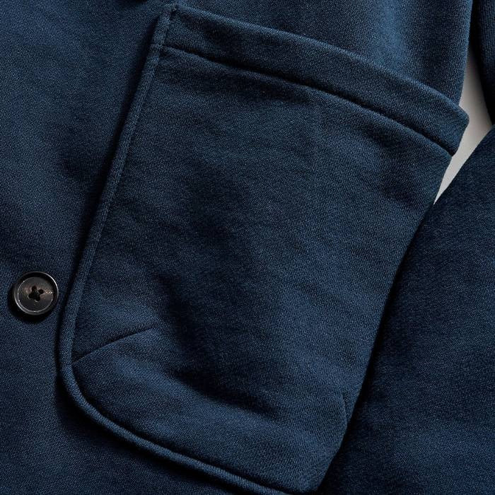 John Shawl Cardigan Carbon Blue