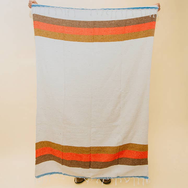 Sustainable Recycled Throw Blanket - 70s